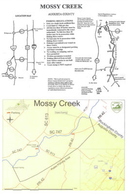Carte du ruisseau Mossy