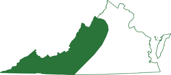 Carte de l'aire de répartition de la salamandre sombre des montagnes d'Allegheny