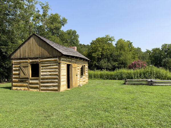 Le jardin de fleurs sauvages situé à côté des quartiers reconstruits des travailleurs asservis est animé par les pollinisateurs en été. Crédit photo : Lisa Mease