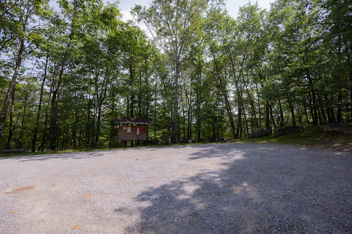 L'AMM de Big Survey dispose d'un parking en gravier.