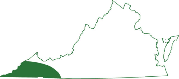 Carte de l'aire de répartition de la salamandre de montagne noire