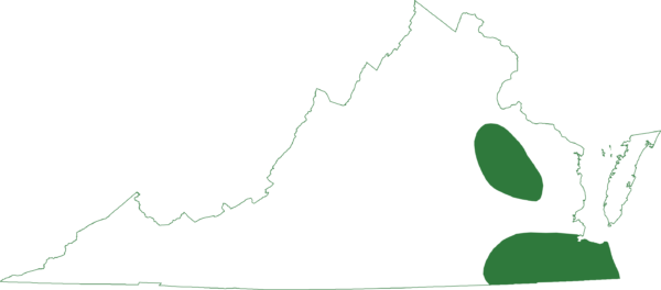 Carte de l'aire de répartition de la grenouille charpentière