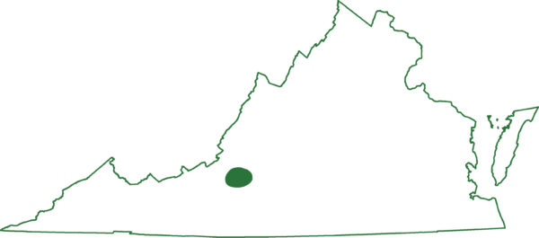 Carte de l'aire de répartition de la salamandre des cavernes de Dixie