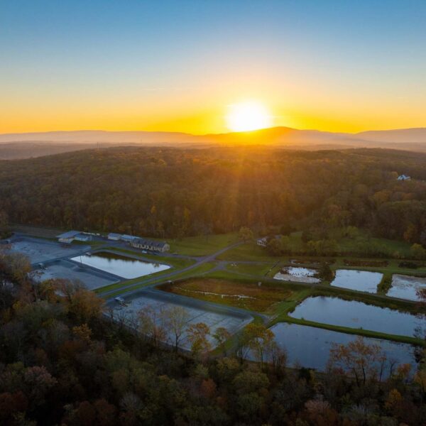 Vue aérienne de l'écloserie de Front Royal
