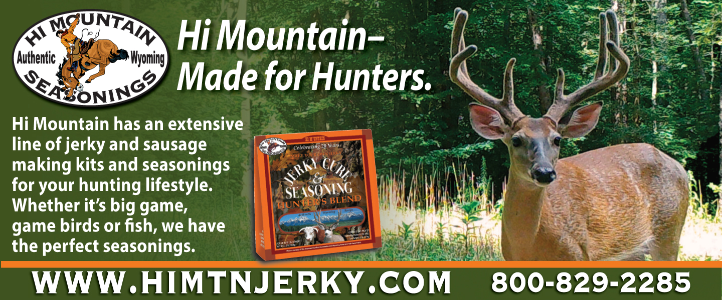 Cliquez sur le lien pour ouvrir un nouvel onglet pour Hi Mountain seasonings ; meat preparation made for hunters.