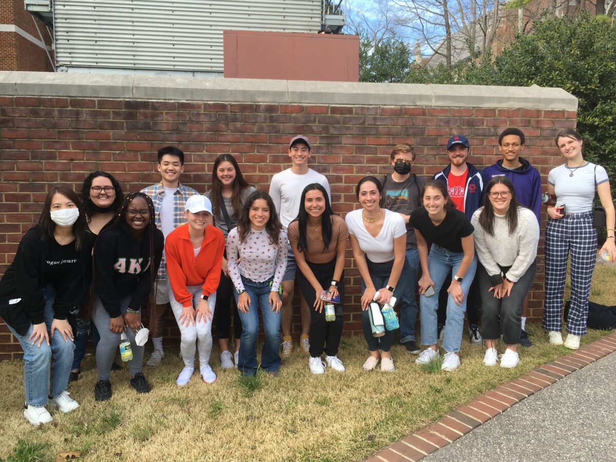 photo de groupe des biologistes de la faune de l'Université de Richmond