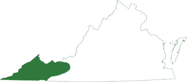 La rainette faux-grillon se trouve dans les régions montagneuses les plus à l'ouest de la Virginie