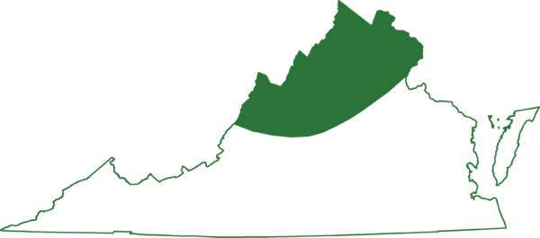 La salamandre à deux lignes se trouve dans la région des Appalaches du nord de la Virginie.