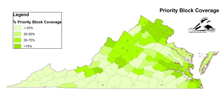 Une carte de la couverture des îlots prioritaires de l'État pour l'enquête