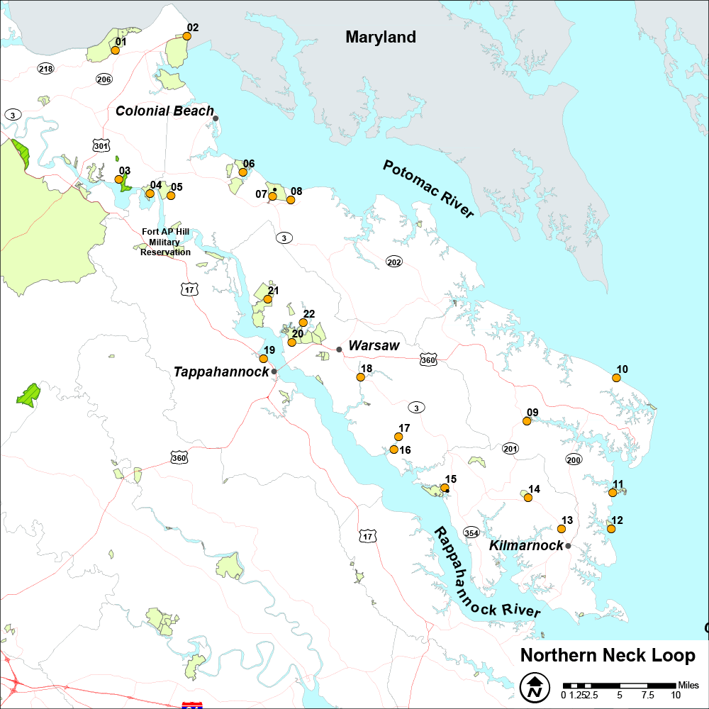 Cliquez pour ouvrir l'image de la carte de la boucle du cou nord