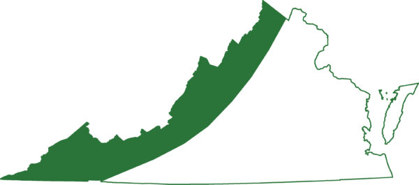 Carte de l'aire de répartition de la salamandre de la vallée et de la crête, que l'on trouve dans toute la chaîne des Appalaches.