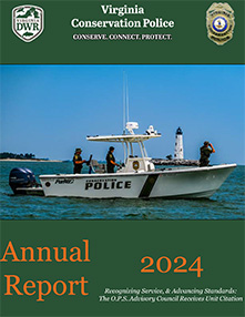 Image de couverture du rapport annuel de la police de la conservation de la Virginie