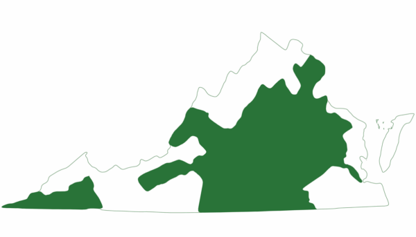 Une carte de l'aire de répartition de la macreuse de l'est, elle est assez inégale.