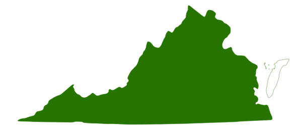 La tortue musquée est présente dans toute la Virginie, à l'exception des îles.