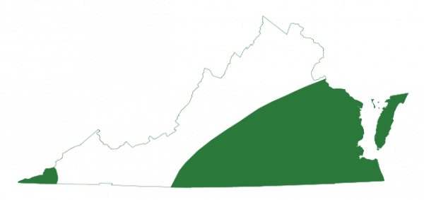Carte de l'aire de répartition du crapaud à museau étroit de l'Est