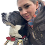 Meghan Marchetti et K9 Comet à la retraite.