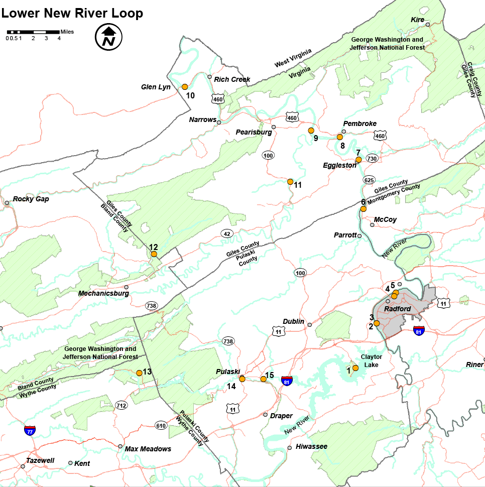 Cliquez pour ouvrir un PDF de la carte de la nouvelle boucle de la rivière Lower