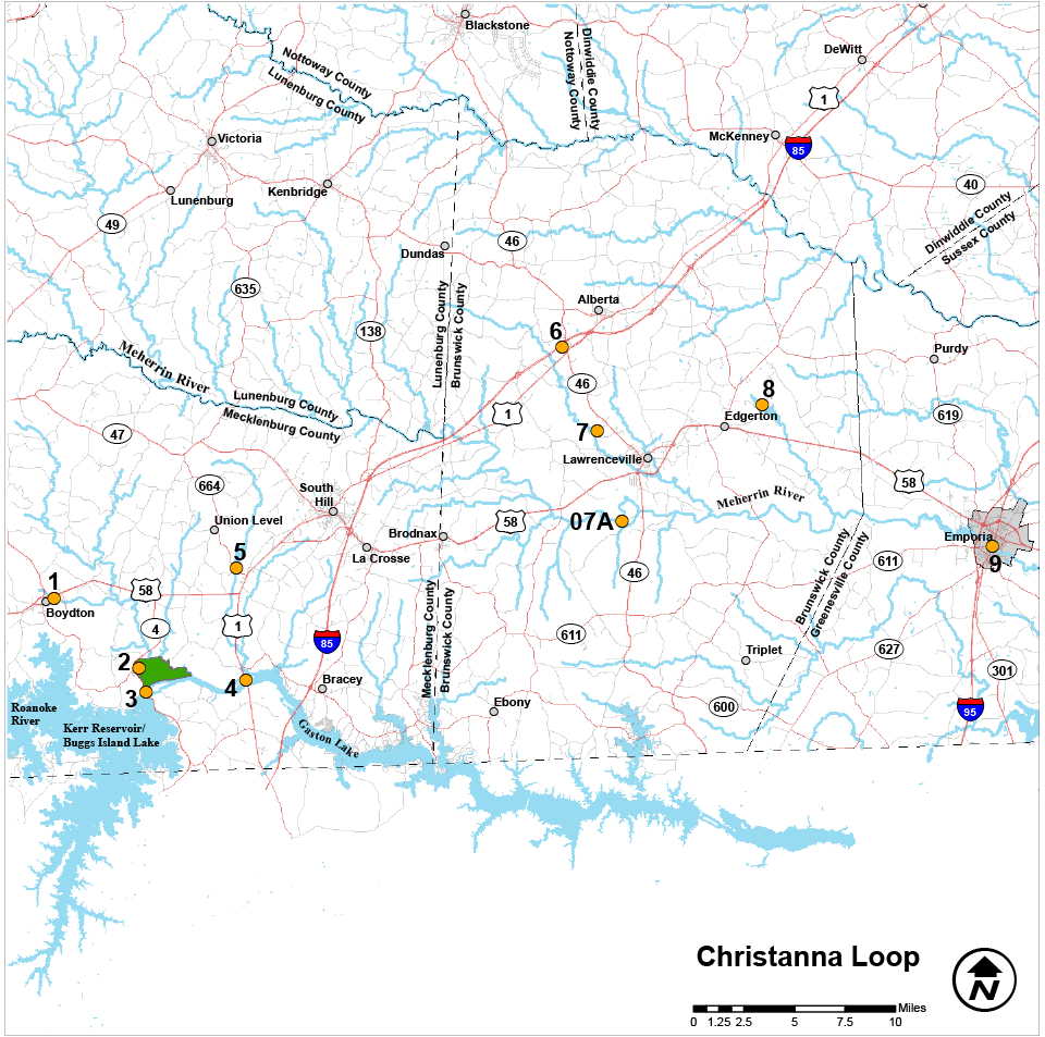 Cliquez sur l'image pour ouvrir un PDF de la boucle de Christanna